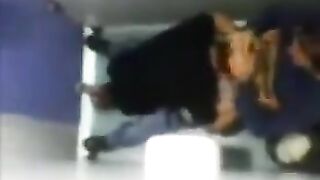 The camera in the toilet shows how two guys are sucking dicks