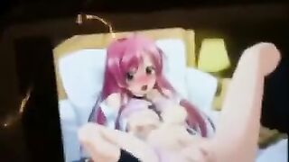 Hentai was very fond of jerking off with interesting stuff
