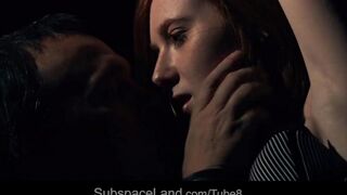 A cute girl gets raped in a dark room