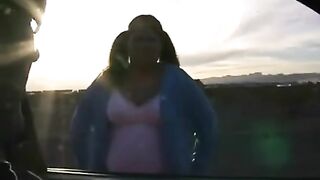 A fat woman with big tits is ready to do everything for a dick