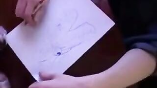 Instead of lessons, the Russian guy fucked his mother in pantyhose