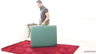 A masseur seduced his client and fucked her on the table