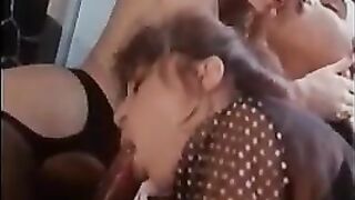 Two mature women are getting ready for sex with a stranger they met