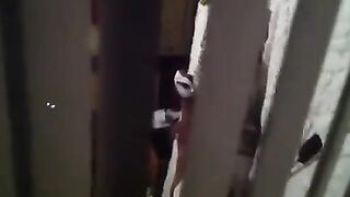 Shooting a sex video of neighbors with a hidden camera