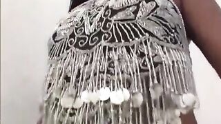 First-person shot of a Hindu girl giving a blowjob for the first time