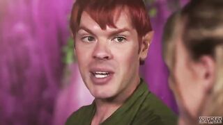 Two mermaids sucked the dick of Peter Pan in a hot FFM threesome