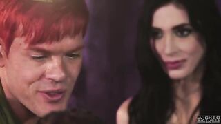 Two mermaids sucked the dick of Peter Pan in a hot FFM threesome