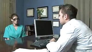 Nurses have their dirty sex in the hospital with perverted nurses