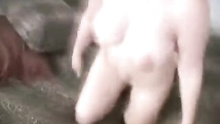 The husband made a smooth shave for his wife to make it easier to perform oral sex
