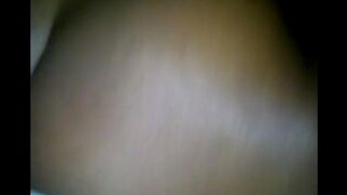 A beautiful black woman has a tight crotch that can barely fit a big member