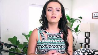 A young cute little charming girl is getting fucked by a hard dick