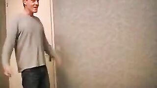 A hot woman in stockings is asking for anal sex with a man in bed