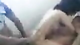 Two young Asian boys fucked a home-made girl with their huge dicks