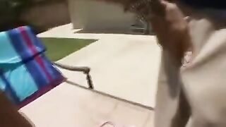 Latin MILF with big fake tits loves to get fucked in all holes
