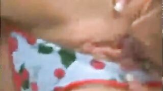 A mature woman is having hard lesbian sex with a beauty, using toys