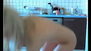 The young beauty masturbates with a toy on video chat