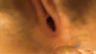 A girl passionately sucks cock her man at home and brings him to the jets of cum