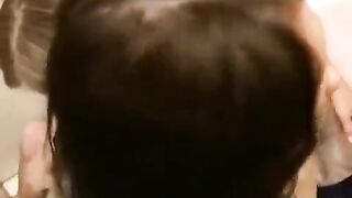 The guy has sex with a hot girl who loves to jerk