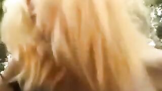 Cute baby got fucked in the park by a young guy
