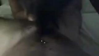 The man did not press her against the wall and fucked her hard