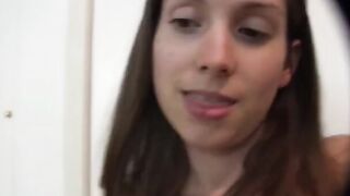 A beautiful woman has sex at home in high quality