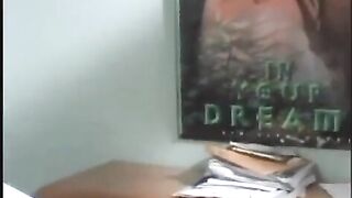 A young girl is alone and she has no one to fuck with