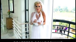 The bride got a painting done and then immediately began to engage in intimate acts with the witness