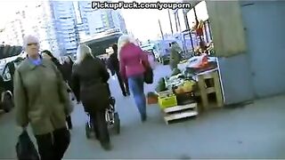 Guy agreed to fuck a blonde he picked up on the street