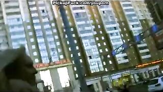 Guy agreed to fuck a blonde he picked up on the street