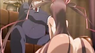 A man had sex with a girl and he sweated a lot
