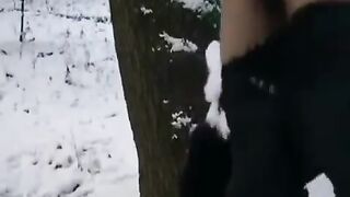 The guy tried to freeze the girl’s vagina with his cock in a daring move