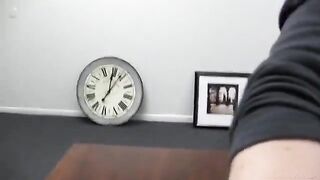 A cancer woman is fucking with a guy at porn casting