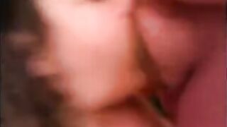 He stuck his friend’s dick in her mouth, forcing her to give a blowjob