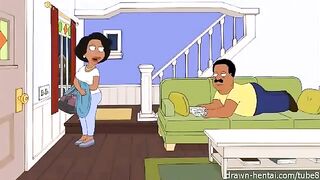The porn parody of the popular TV show "The Cleveland Show"