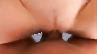The baby ends with a loud orgasm from her sweet pussy