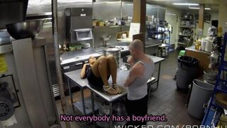 A girl came to relax after work and she met a nice guy