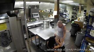 A girl came to relax after work and she met a nice guy
