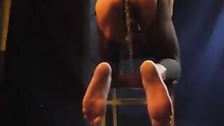 The guy in pantyhose stands cancer and fucks it