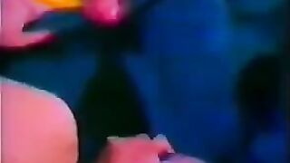 Retro threesome sex with the hottest Italian girls