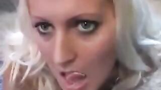 Appetizing whims with a creamy treat after a blowjob