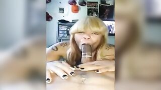Black beauty fucked in a condom, not giving a dump