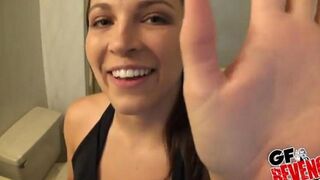 Beautiful girl had a quick sex in the bathroom