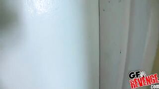 Beautiful girl had a quick sex in the bathroom