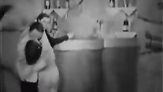 Porn from the past with a group of three people engaging in passionate acts