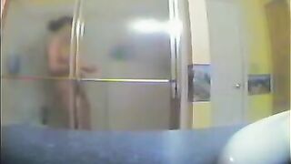 A girl took shower not knowing there was a camera