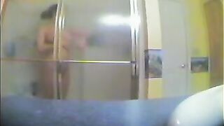 A girl took shower not knowing there was a camera
