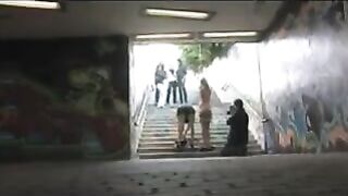 Public sex in the toilet of a nightclub. Part 2