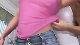 A girl with a nice pussy piercing has sex with Cooney