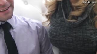 A cute girl with a shaved pussy was passionately fucked by a guy on the couch
