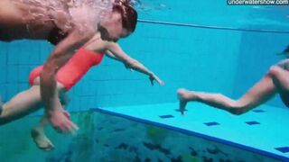 A hidden camera took pictures of naked girls in the pool